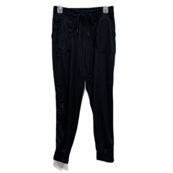 Lole Jogger Stretch High-Rise Pants Black Casual Drawstring Waist Women sz Small - Picture 1 of 10